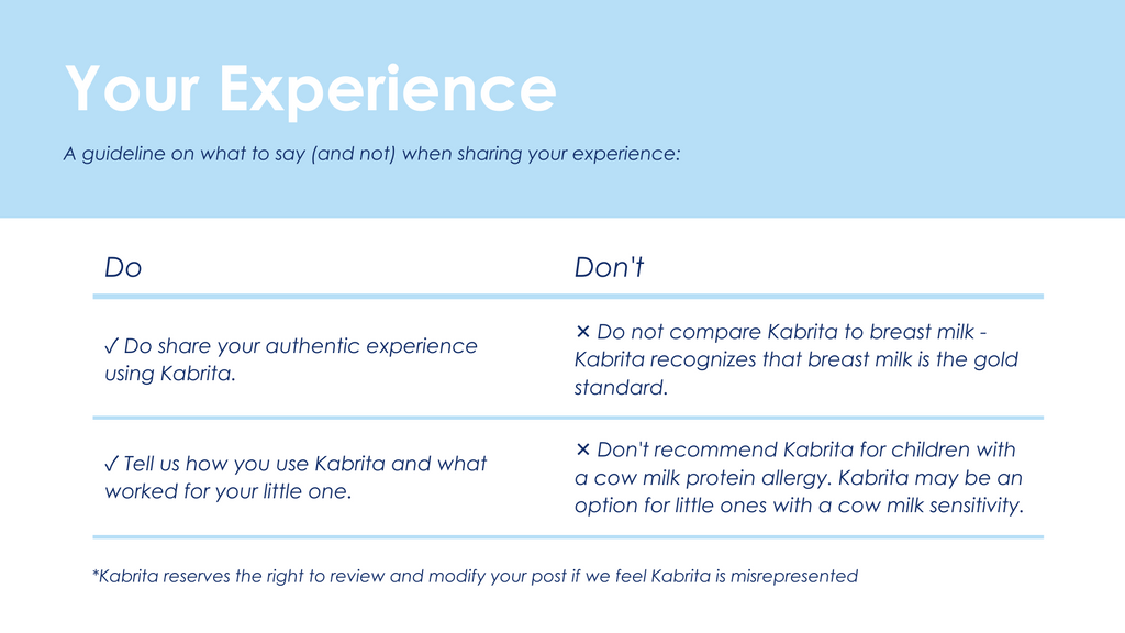 Your experience (do's and don'ts)