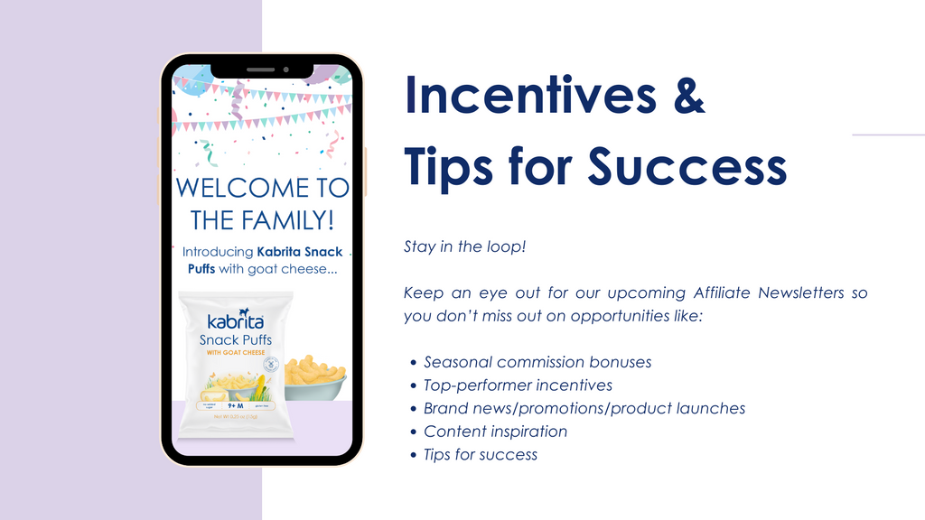 Incentives and tips for success