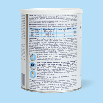 Goat Milk Infant Formula